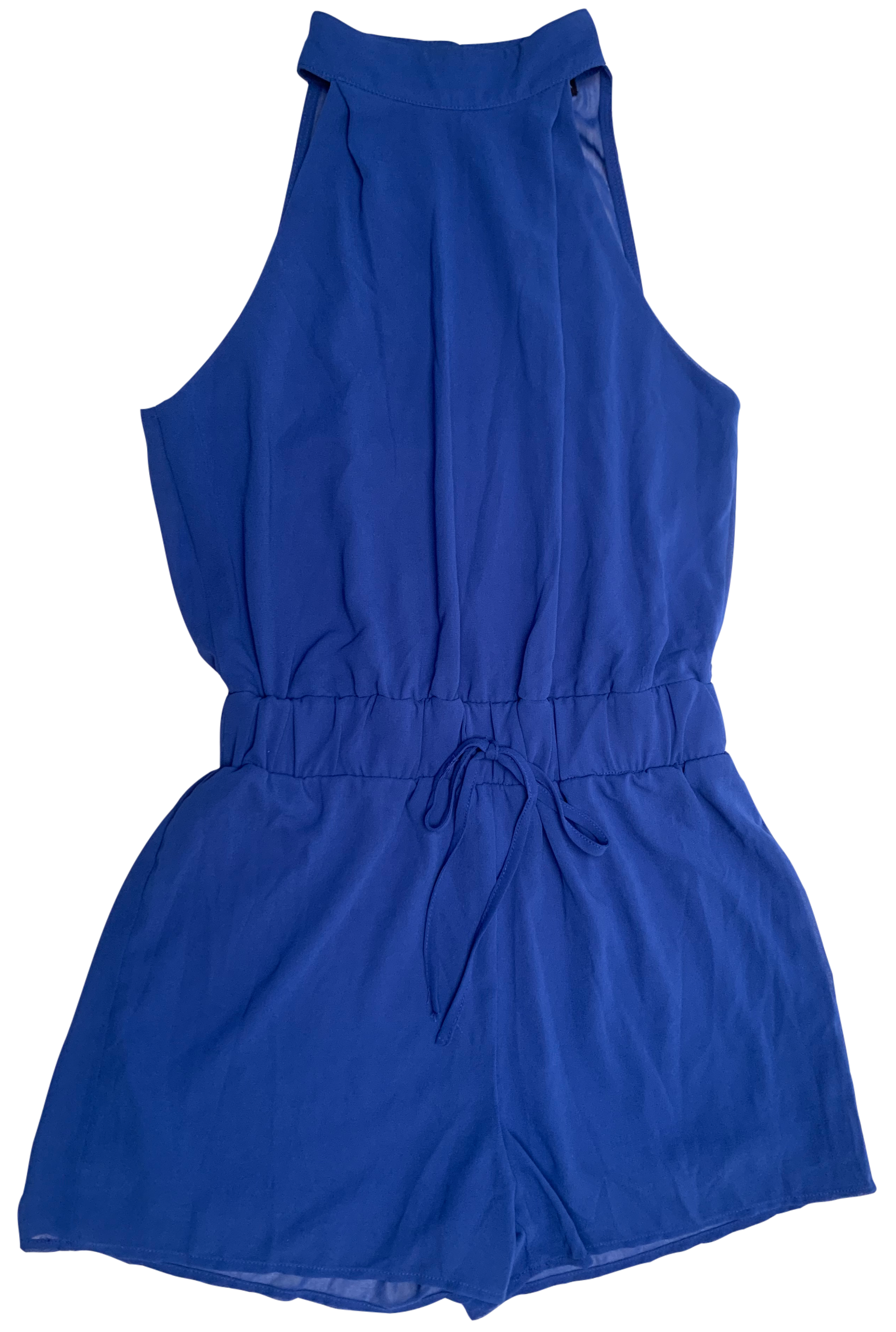 Miss California Mock Neck Sleeveless Romper